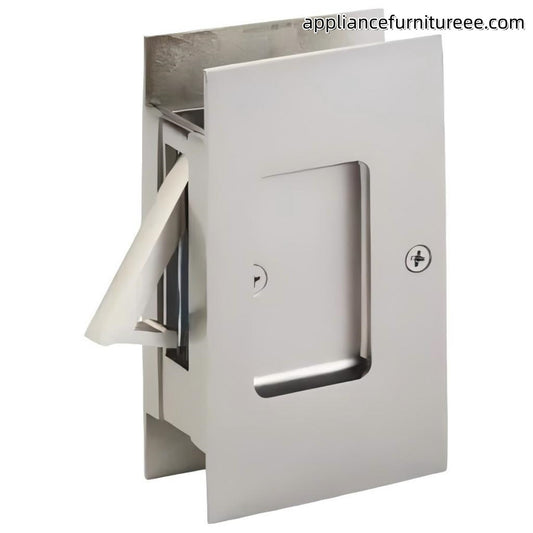 Designed for sliding doors opens easily by pulling the edge