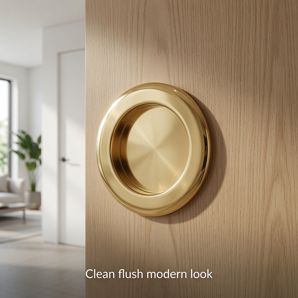 Give Your Sliding Doors a Simple Round Flush Pull