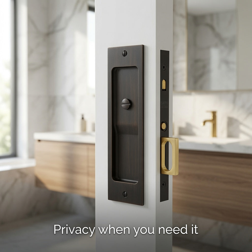 Add Privacy to Thinner Pocket Doors