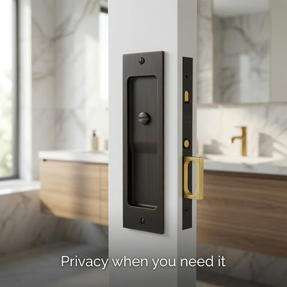 Add Privacy to Thinner Pocket Doors
