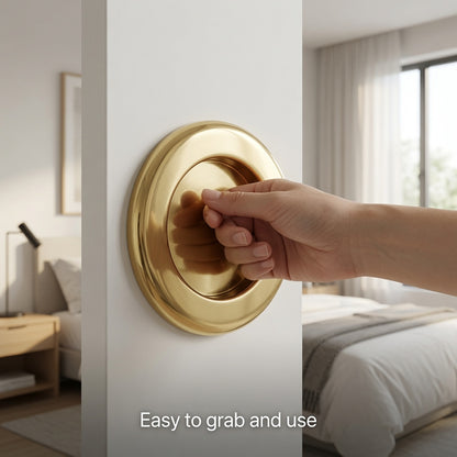 Give Your Sliding Doors a Simple Round Flush Pull