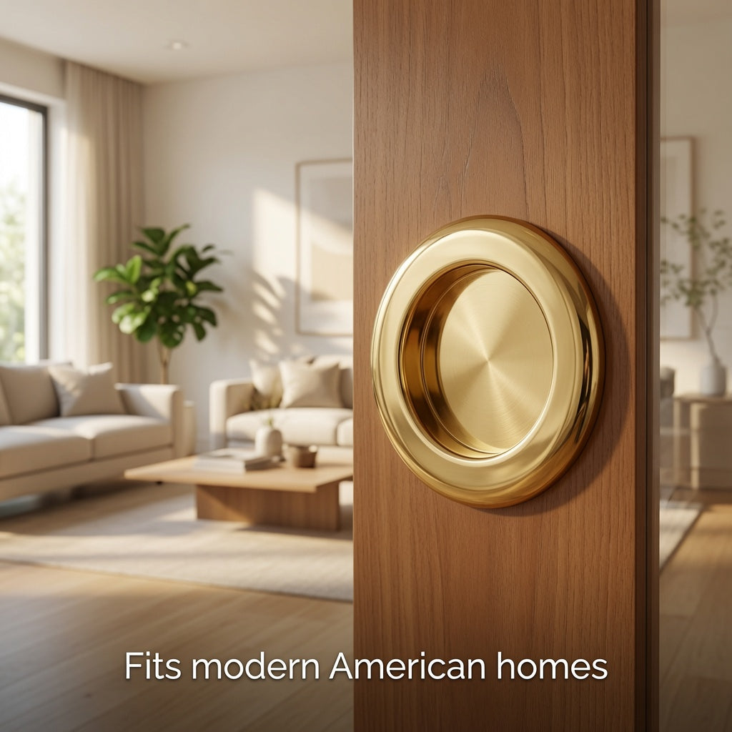Give Your Sliding Doors a Simple Round Flush Pull
