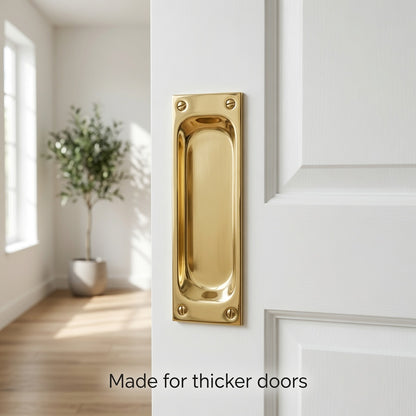 Get a Solid Brass Pull That Fits Thicker Pocket Doors