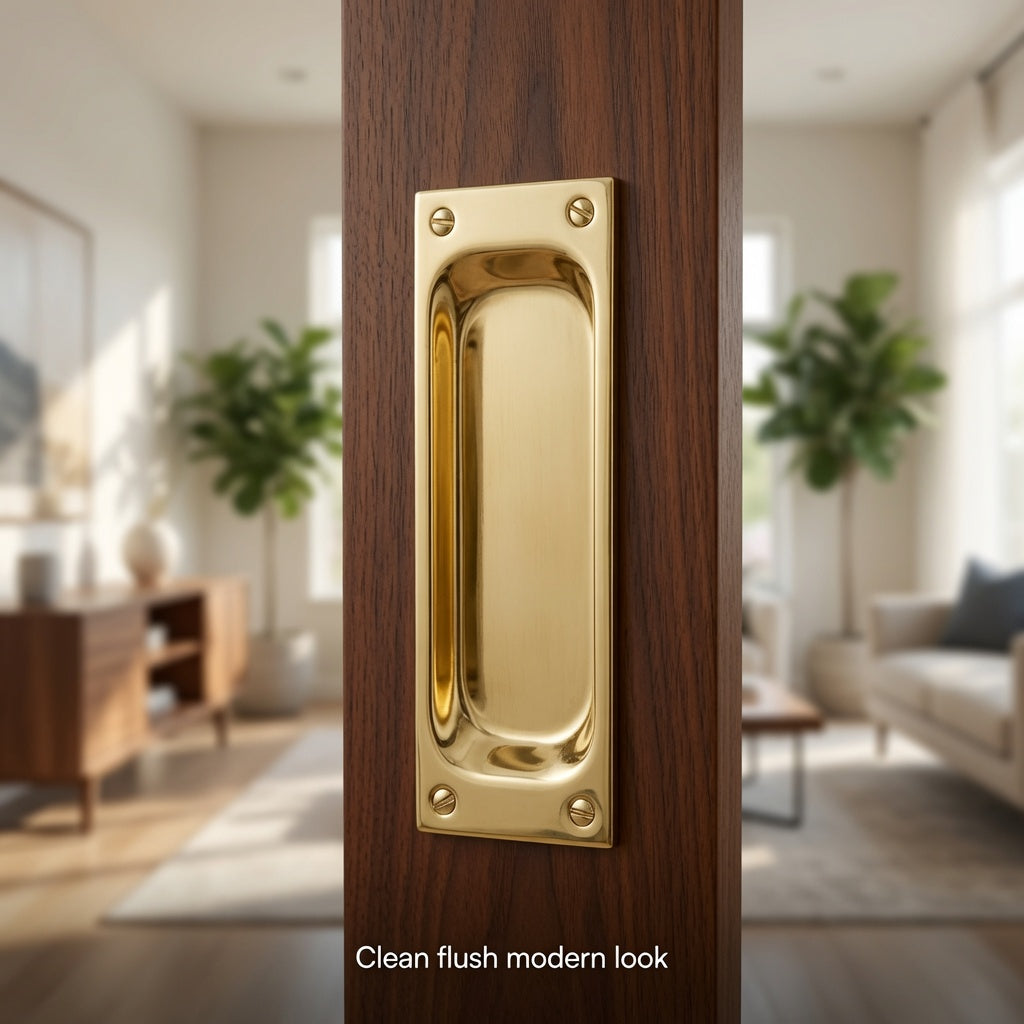 Get a Solid Brass Pull That Fits Thicker Pocket Doors