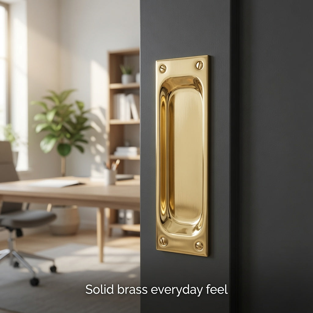 Get a Solid Brass Pull That Fits Thicker Pocket Doors