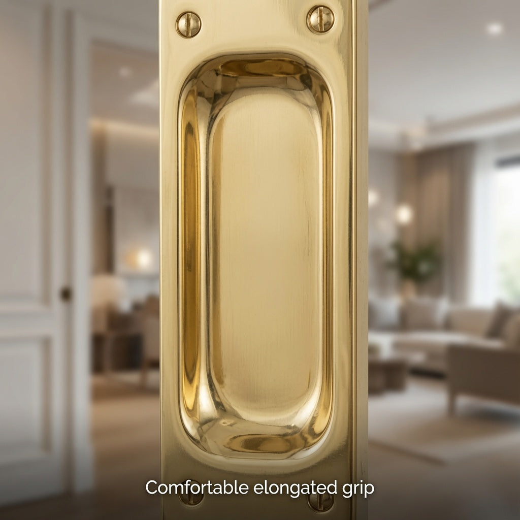 Get a Solid Brass Pull That Fits Thicker Pocket Doors