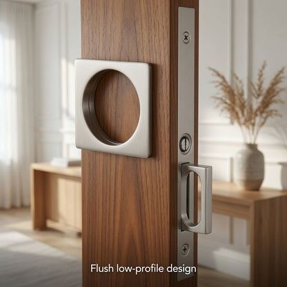 Upgrade Your Pocket Door with a Square Flush Lock