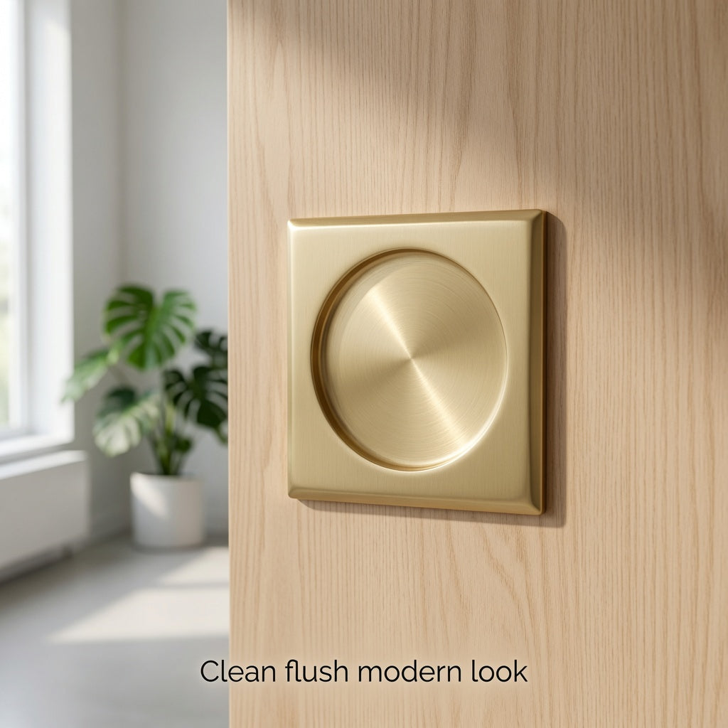 Add a Clean Flush Pull to Your Pocket Door