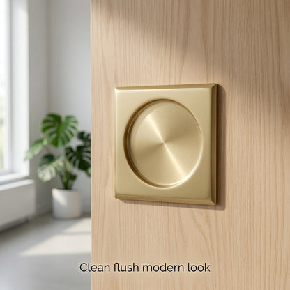 Add a Clean Flush Pull to Your Pocket Door