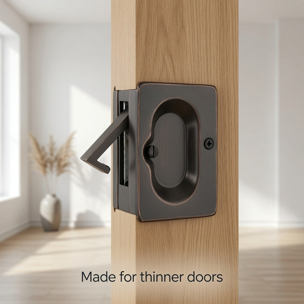 Find a Pocket Door Lock That Fits Thinner Doors