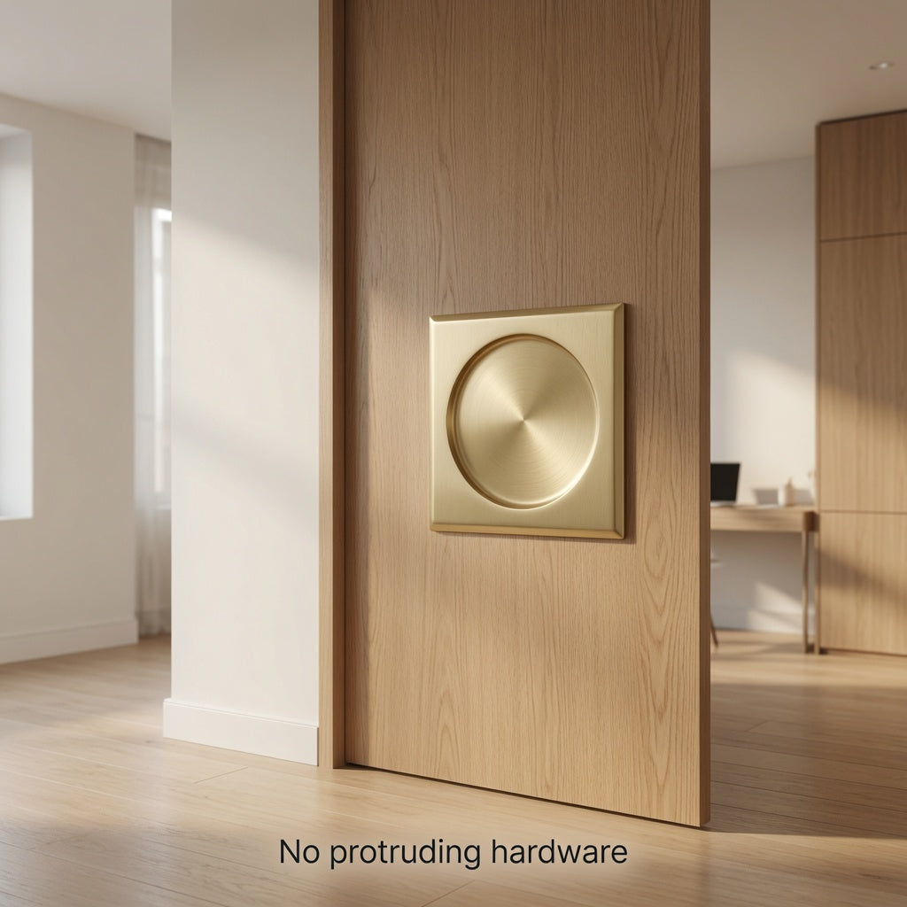 Add a Clean Flush Pull to Your Pocket Door